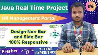 HR Management Portal  Lecture 6  Create Navbar and side bar in SpringBoot  CS Final Year Project [upl. by Saenihp967]