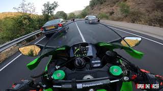 Savage Mode On  Ninja ZX10R Vs Ducati Panigale StreetBikeRacers [upl. by Nuavahs76]