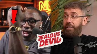 DJ VLAD TV CAUGHT HATING ON SHANNON SHARPE [upl. by Kerge]