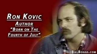 Ron Kovic Author of quotBorn on the Fourth of Julyquot [upl. by Nannie521]