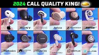 2024 BEST Earbuds for Call Quality Ranked Tested in NOISY Public Place 🔥 [upl. by Lessig]