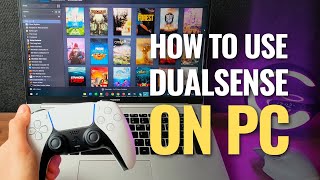 How to Connect PS5 DualSense Controller to ANY PC Wired and Wireless [upl. by Eittod66]