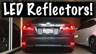 LED Bumper Reflector Install  Lexus IS250 [upl. by Edwards]