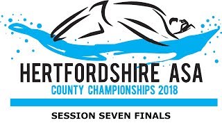 Hertfordshire ASA County Championships 2018  Session 7 Finals [upl. by Nesyrb]