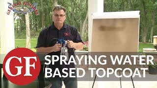 How to Spray Water Based Finishes [upl. by Nosrak529]