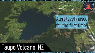 Taupo Supervolcano Update Alert Level Raised for the First Time Earthquake Swarm [upl. by Atiuqahc]