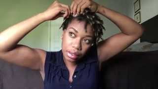 2 Simple Styles 4 Short Dreadlocks by Cleopatra [upl. by Nomrej59]