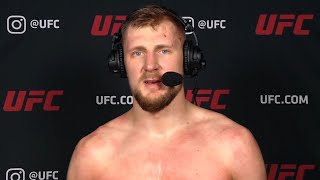 UFC Vegas 18 Alexander Volkov After KO Win [upl. by Coh706]