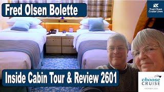 Inside Look Fred Olsen Bolettes Cabin Tour amp Review [upl. by Archibald254]