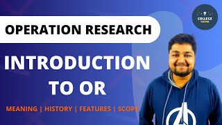 Introduction to Operation Research  Importance  History  Scope of Operation Research [upl. by Elleinaj]