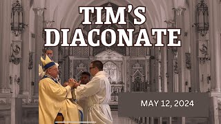 Ordination to the Transitional Diaconate  Timothy Diaconate Ordination 2024 [upl. by Aeirdna622]