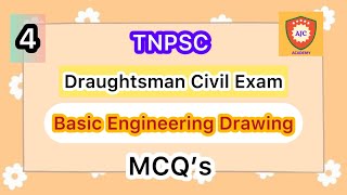 TNPSC  Draughtsman Civil ExamBasic Engineering DrawingMCQ’s  4 [upl. by Zillah610]