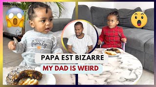 PAPA EST BIZARRE 😳😩 Dad is Weird 😱 ​⁠​⁠ babymatifa funny babyluke matifa comedy tiktok [upl. by Nosyla]