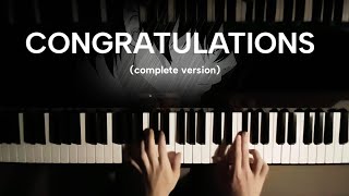 Congratulations  Mac miller piano complete version [upl. by Iba338]