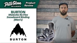 Burton Malavita Snowboard Binding Mens  W2223 Product Review [upl. by Stretch58]