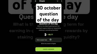 Droopy question of the day today 30 October droopy daily question quiztime4343 [upl. by Berk948]