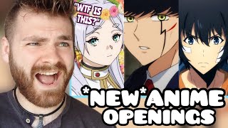 First Time Reacting to NEW WINTER 2024 ANIME OPENINGS  ANIME REACTION [upl. by Gard]