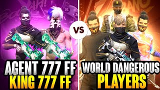 Reaction On King 777 FF 😈 Hacker Gameplay🔥 2V4 With World Players🥵 [upl. by Cumine]