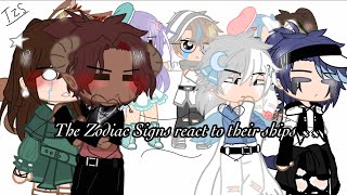 The Zodiac Signs react to their shipsGacha clubThe zodiac signsMy au [upl. by Assenahs]