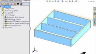 CAMWorks Tutorials  Generate Operation Plan [upl. by Lekcim]