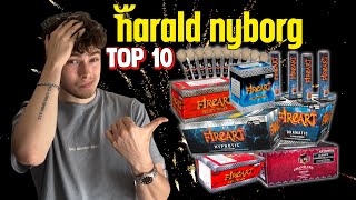 Top 10 Over Harald Nyborgs Fyrværkeri  20242025 [upl. by Sardella881]