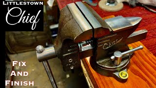 Vintage Chief Vise Fix and Finish Drill Press Repair [upl. by Ursal]