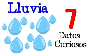 💧 7 Datos Curiosos de la Lluvia 💧 DATOS CURIOSOS 💡 [upl. by Seiuqram]