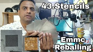 eMMC IC Reballing Stencils all Latest Model 43 pieces Set 4000 Only [upl. by Rifkin]