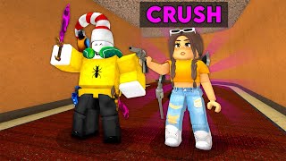 My CRUSH Played MM2 with me Roblox Murder Mystery 2 [upl. by Aela]