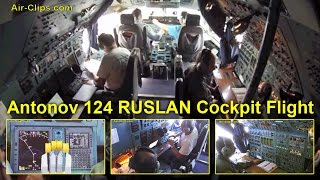 Antonov 124 Flight ADB 178 Series Part 2 Cockpit flight from Rio to Cayenne by AirClips [upl. by Kalbli]