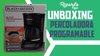 📦 UNBOXING Percoladora Programable Black  Decker CM1105B [upl. by Starla]