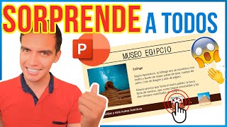 Increíble TRANSICIÓN CREATIVA para tus presentaciones en PowerPoint 😱 [upl. by Llennod]