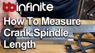 How To Measure Crank Spindle Length [upl. by Tila]