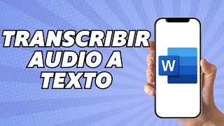 Como Transcribir un Audio a Texto en Word 2024 [upl. by Farro542]