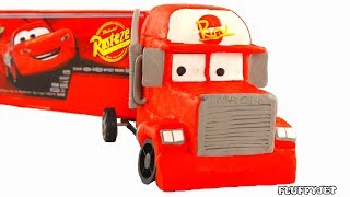 Cars Lightning McQueen Mack Truck Play Doh Stop Motion Disney Kids video Surprise Toys amp baby song [upl. by Veda636]