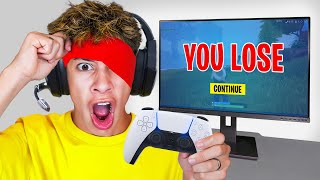 I Played Fortnite BLINDFOLDED [upl. by Rennoc]