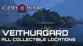 God Of War 100 Collectible Guide VEITHURGARD [upl. by Llenrag]