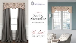 The Ultimate Sewing Alternative Patented Traceable NoSew Valance Forms diy curtains sewing [upl. by Evyn424]