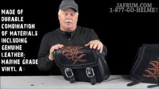 Saddlemen Highwayman Tattoo Saddlebags Review  Jafrumcom [upl. by Eylrahc]