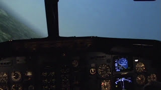 Boeing 737 cockpit AEROBATICS loop roll autoland 737 cockpit simulator video [upl. by Irrab]