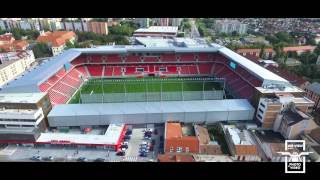 Air view – 92  City Arena Trnava [upl. by Rinaldo]