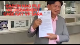 GADON NAG FILE SA SUPREME COURT NG DISBARMENT KAY VP SARA BIGBRONESOFFICIALS [upl. by Cati]