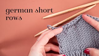 Knitting tutorial German short rows [upl. by Albie]