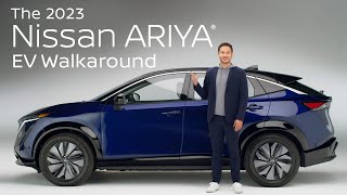 2023 Nissan ARIYA Electric SUV Walkaround amp Review [upl. by Kennard]