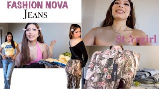 fashion nova jeans 👖🎀  outfits completos 🤭🥰  miren lo que encontré 🥹 [upl. by Oelc]