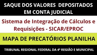 SAQUE DOS VALORES DEPOSITADOS EM CONTA JUDICIAL PELA ROTINA AUTOMATIZADAENTENDA [upl. by Idaf38]