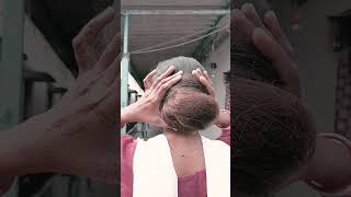 Hair bun style youtube short tamil song [upl. by Einimod]