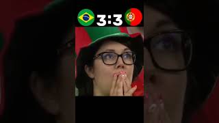 Brazil vs Portugal⚽🔥 shortvideo shorts youtubeshorts trending viralvideo football viralshorts [upl. by Viviane939]