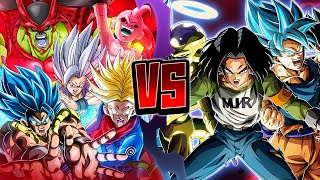 EZA LR TEAM UNIVERSE 7 VS THE MOST DIFFICULT BOSSES OF THE 9TH ANNIVERSARY META DBZ Dokkan Battle [upl. by Carbrey]