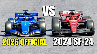 Ferrari F1 2024 vs F1 2026 FIA Official Car  Imola GP [upl. by Magee]